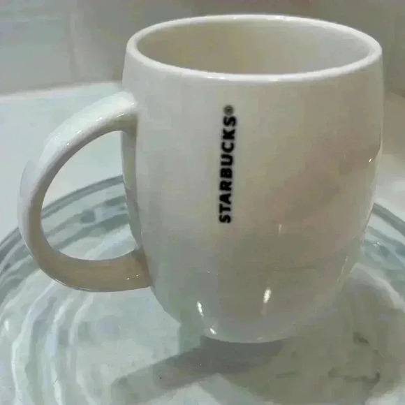 Starbucks Siren/Mermaid Logo - 14oz. Curved Coffee/Tea Mug - Green/White - Picture 4 of 7